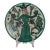 Vintage Mid Century Polychrome Glazed Ceramic Platter by Domingo Punter, Signed For Sale