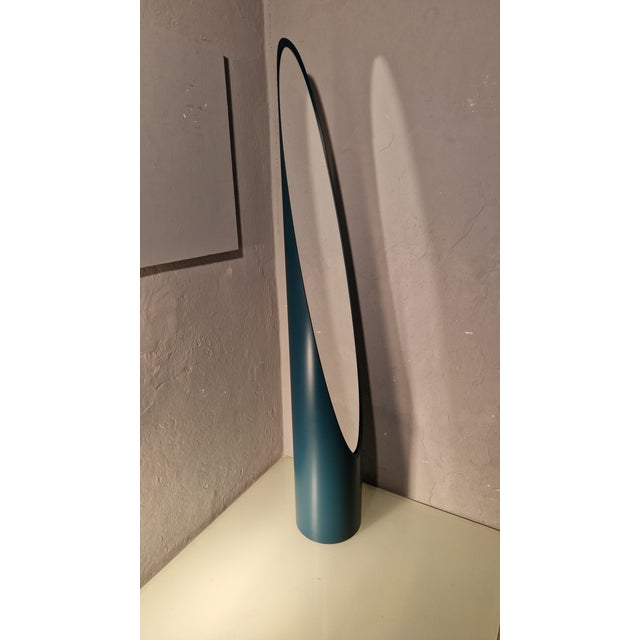 Model Unghia Nail Lipstick Floor Mirror in Petrol Green For Sale - Image 5 of 16