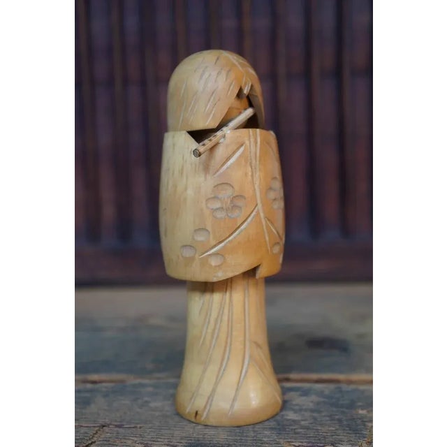 Vintage Sosaku Kokeshi Kagamijishi by Miyashita Hajime, Japan, 1960s For Sale - Image 4 of 6