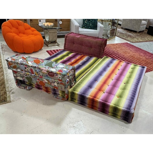 Late 20th Century Roche Bobois Mah Jong 2-Piece Sofa For Sale - Image 5 of 12