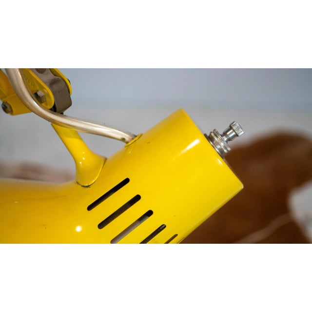 Vintage Luxo Yellow Architect Task Floor Lamp W/ Standing Base For Sale - Image 14 of 17