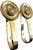 French Art Deco Brass Curtain Holdbacks, 1940s, Set of 2 For Sale - Image 6 of 9