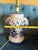 Vintage Pottery Blue Floral Hand Painted Lamp Delft Style For Sale - Image 4 of 12