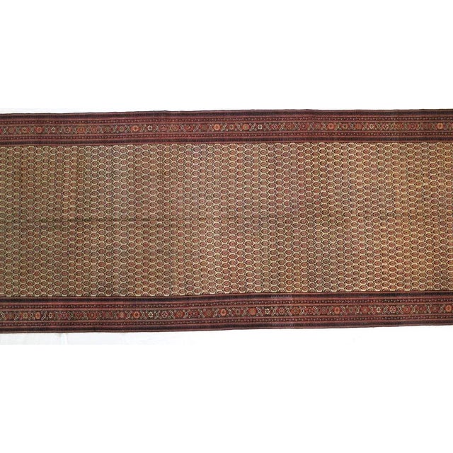 This master piece is a wool pile genuine hand made exceptionally fine antique Persian Ferahan gallery Palace Carpet-