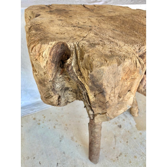Late 19th French Wood Live Edge Butcher Table For Sale - Image 6 of 12