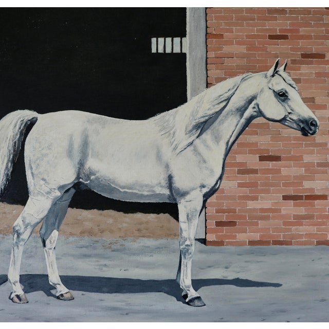 Wonderful oil painting of Champion Arabian Horse Ibn Julep by Martha Decker. I love the likeness of the champion stallion...