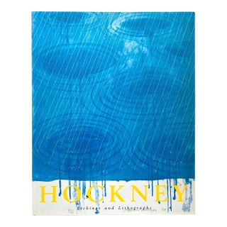 David Hockney " Etchings and Lithographs " Vintage 1988 First Edition Lithograph Print Pop Art Book For Sale