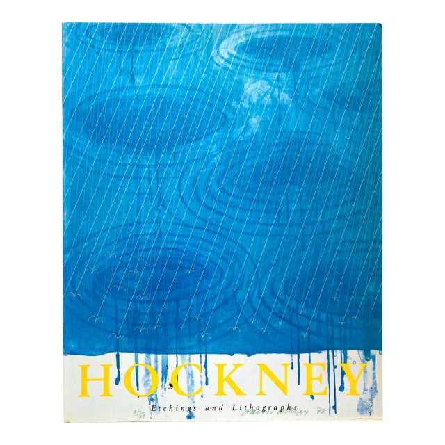 David Hockney " Etchings and Lithographs " Vintage 1988 First Edition Lithograph Print Pop Art Book For Sale