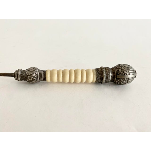 Extra Long Silver Candle Snuffer For Sale In Los Angeles - Image 6 of 7