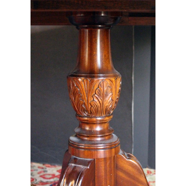 Wood C. 1970s Hand-Crafted Double Pedestal Dining Table by Scholte Company For Sale - Image 7 of 9