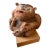 Wooden Carved Monkey Figure Sculpture From Ecuador For Sale