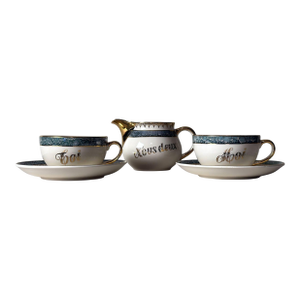 1950s Villeroy & Boch Glazed Faience Tete-a-Tete Set