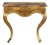 Antique 19th Century Gilded Wood Console with Marble Top, Italy For Sale