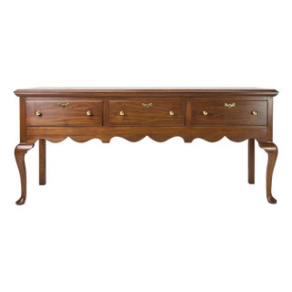 Vintage Henkel Harris Virginia Galleries Wild Black Cherry "Jamestown Colony" Buffet / Sideboard For Sale