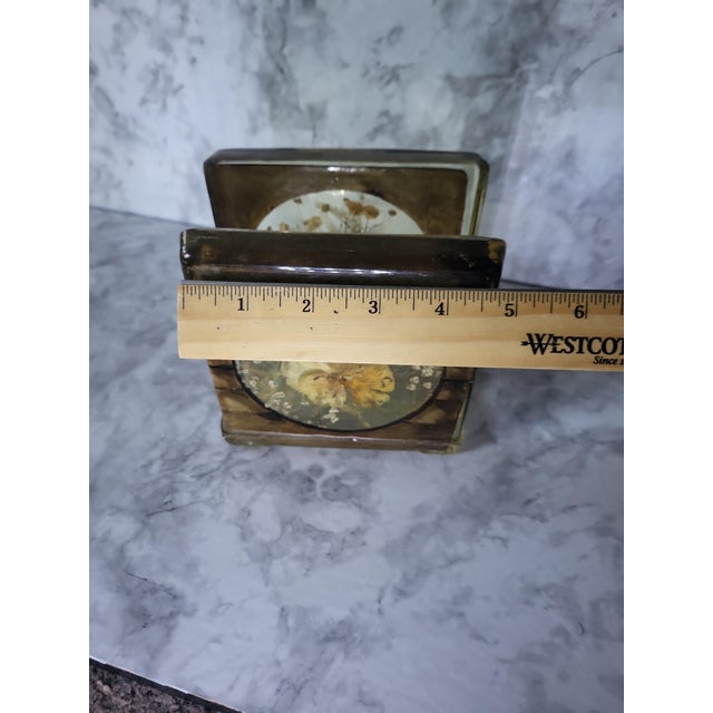 1960 Lucite Botanical Napkin/Letter Holder For Sale In San Francisco - Image 6 of 7