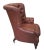 Lillian August Lilian August Leather English Tufted Writers Chair For Sale - Image 4 of 8
