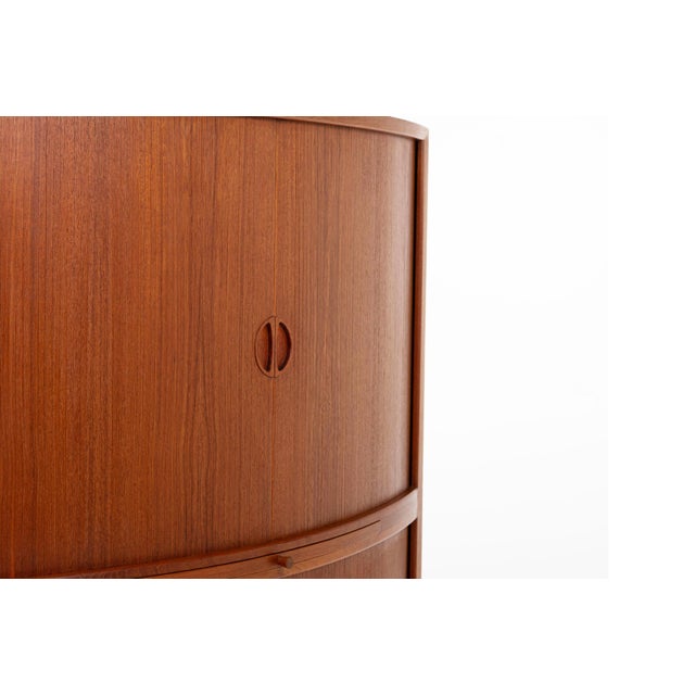 Brown Danish Corner Cabinet by Johannes Andersen for Uldum Møbelfabrik, Denmark, 1960s For Sale - Image 8 of 12