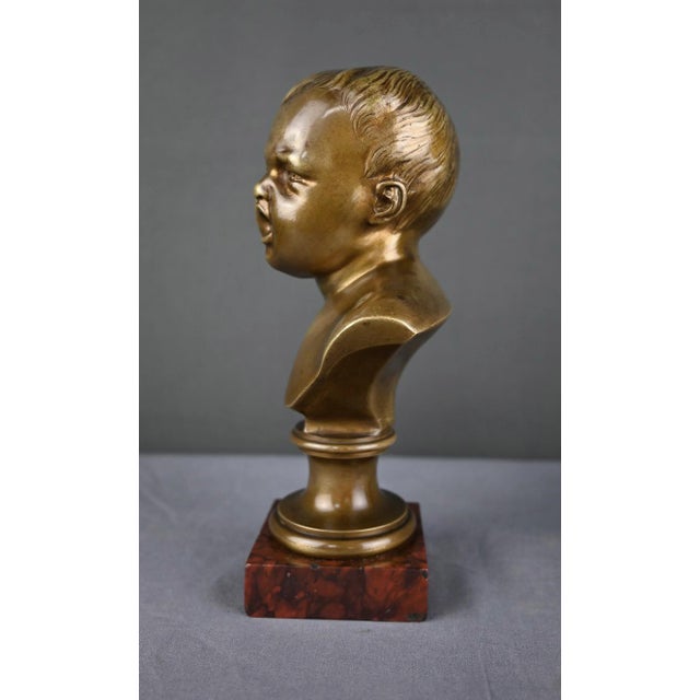 After Houdon, Laughing John & Crying John Sculptures, 1890s, Bronze For Sale - Image 9 of 18