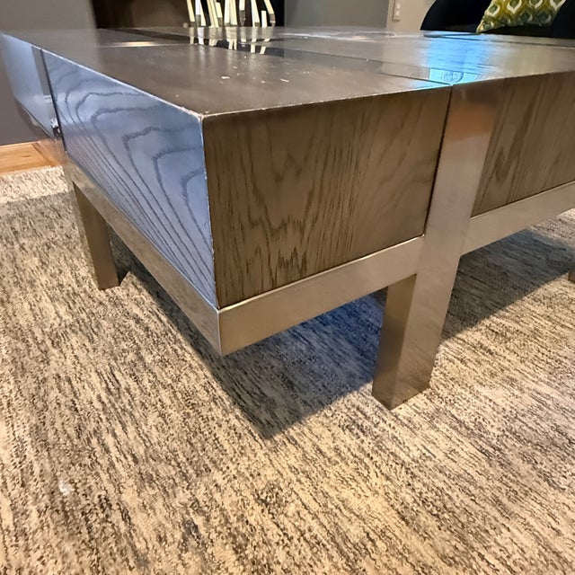 Bernhardt Bernhardt Leigh Square Coffee Table For Sale - Image 4 of 14