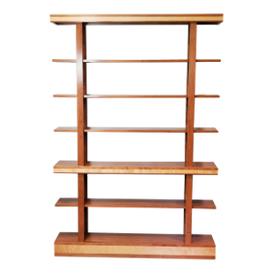 Cherry Bookcase With Curly Maple Accent - 50"