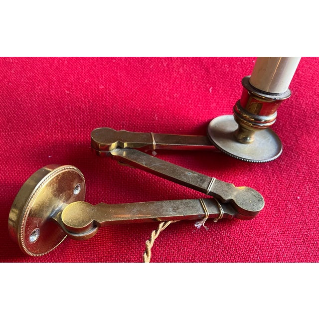 Brass Swing Arm Library Wall Light Sconce Lamp For Sale - Image 17 of 17