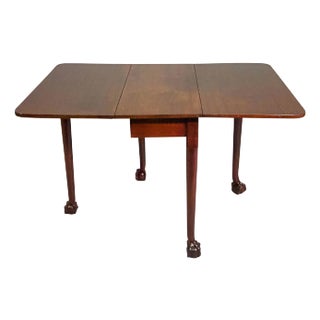 George III Mahogany Drop leaf Gate Leg Table For Sale