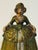 Victorian Vintage Hand Painted Figural Lady Bell Cast Iron Southern Belle Green 3.5” Tall For Sale - Image 3 of 9