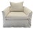 Wren Linen Slipcovered Chair by Community MFG For Sale