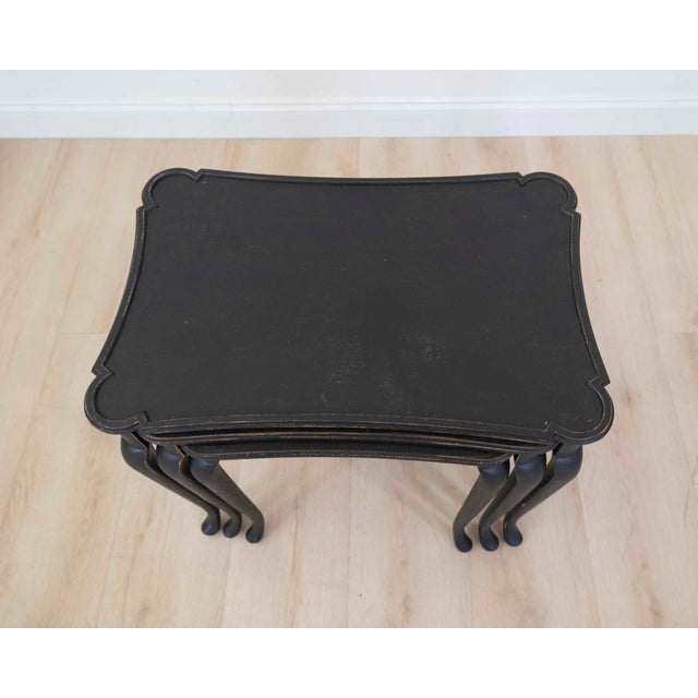 Mid 20th Century Set of Swedish Queen Anne Style Nesting Tables For Sale In Atlanta - Image 6 of 7