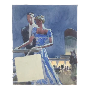 1930s Ocean Liner Painting