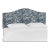 Ashland Headboard in Blue Washed Zebra, King For Sale