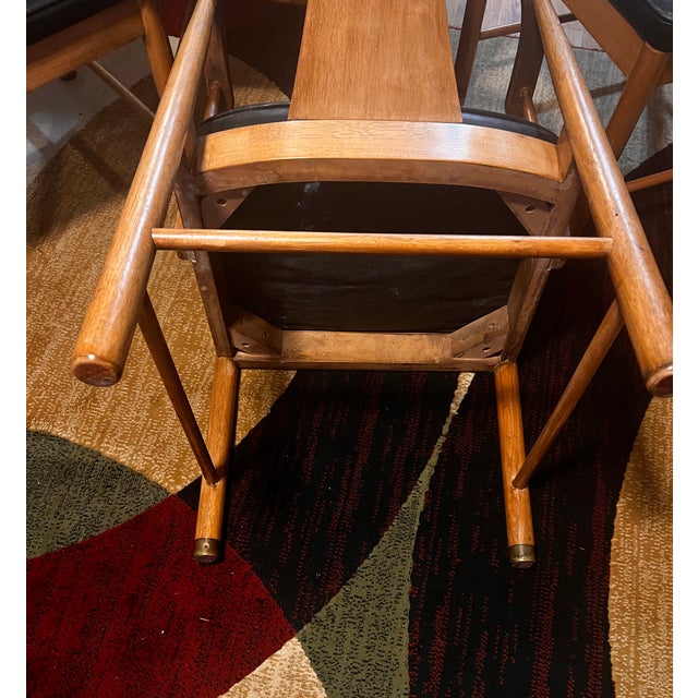 1960s 4 Mid Century Modern Dining Chairs From American Furniture Company Inc. For Sale - Image 10 of 11