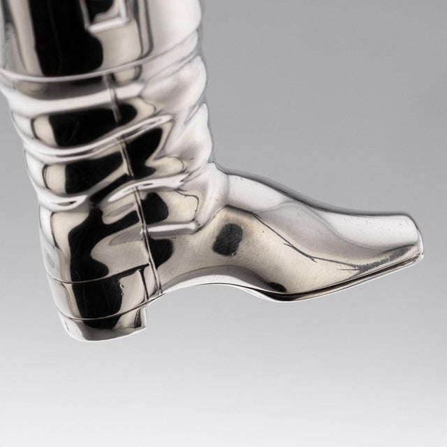 Antique 20th Century English Silver Novelty Jockey Condiment Set, 1908, Set of 6 For Sale - Image 17 of 18