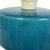 Italian Round Blue Ceramic Table Lamp, 1970s For Sale - Image 9 of 12