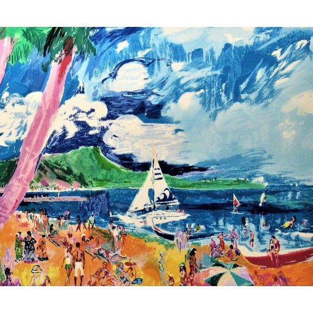 Printmaking Materials LeRoy Neiman, Diamond Head, Hawaii, 1988 For Sale - Image 7 of 10