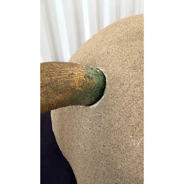 1980s Life Size Crouching Monkey Sculpture 28 X 39 For Sale - Image 4 of 5