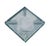 1970s Nile Green Faceted Glass Square Ashtray from Fontana Arte, Italy, 1970s For Sale - Image 5 of 6