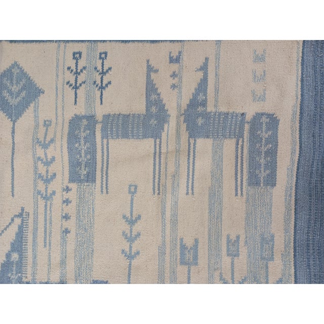 Vintage Swedish Hand-Woven Rölakan Rug, 1960s For Sale - Image 6 of 15