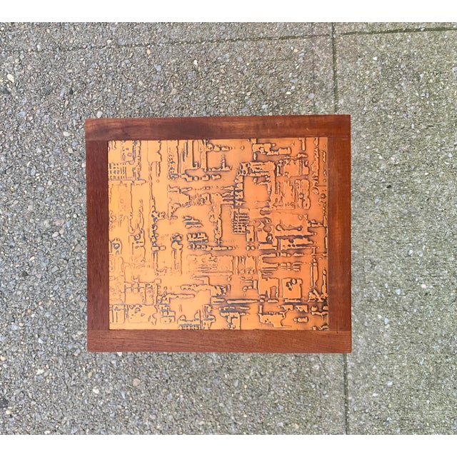 Wood Danish Side Table 1960 For Sale - Image 7 of 11