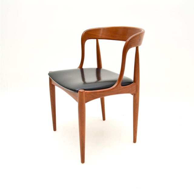 Black Vintage Danish Teak Dining Chairs from Johannes Andersen, 1960s, Set of 8 For Sale - Image 8 of 12