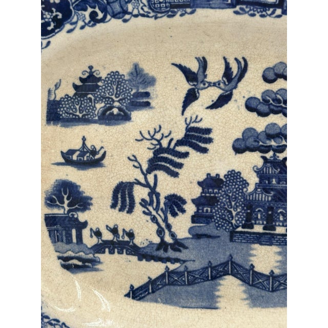 J. Jackson & Co. Blue Willow Platter, Late 19th Century For Sale - Image 9 of 12