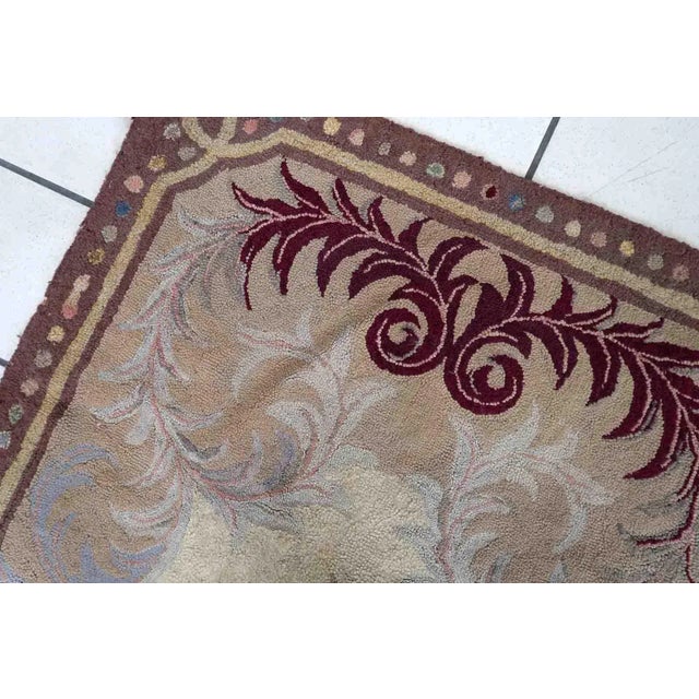 Beige 1880s Handmade Antique American Hooked Rug 2.7' X 5' For Sale - Image 8 of 12