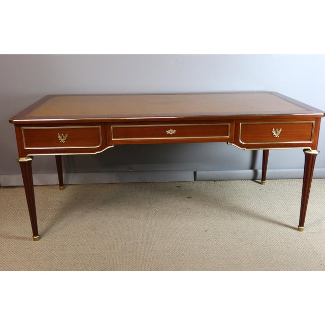 Large Louis XVI Style Desk, 1950s For Sale - Image 10 of 12
