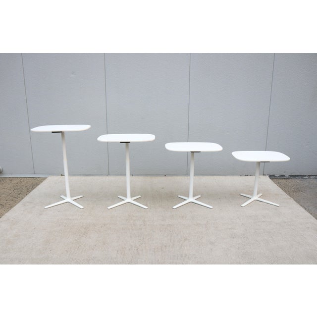 Modern Davis Furniture Lift Height Adjustable White Rectangle Occasional Table For Sale - Image 10 of 18