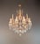 1940s Italian Baroque Revival Crystal Chandelier Rose Pink Crystals Original Candle For Sale - Image 4 of 13