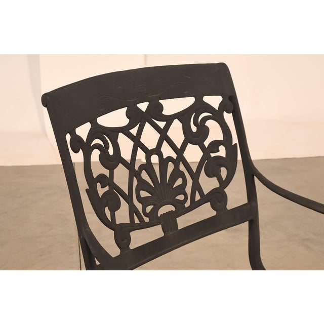 Outdoor Lifestyle Cast Aluminum Patio Dining Set For Sale - Image 18 of 18
