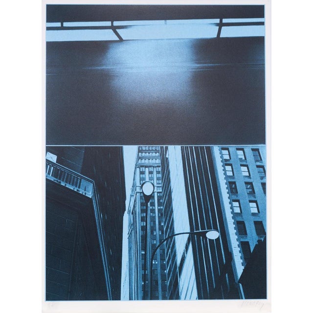 Jacques Monory, Skycrapers, Screen Print For Sale - Image 6 of 6