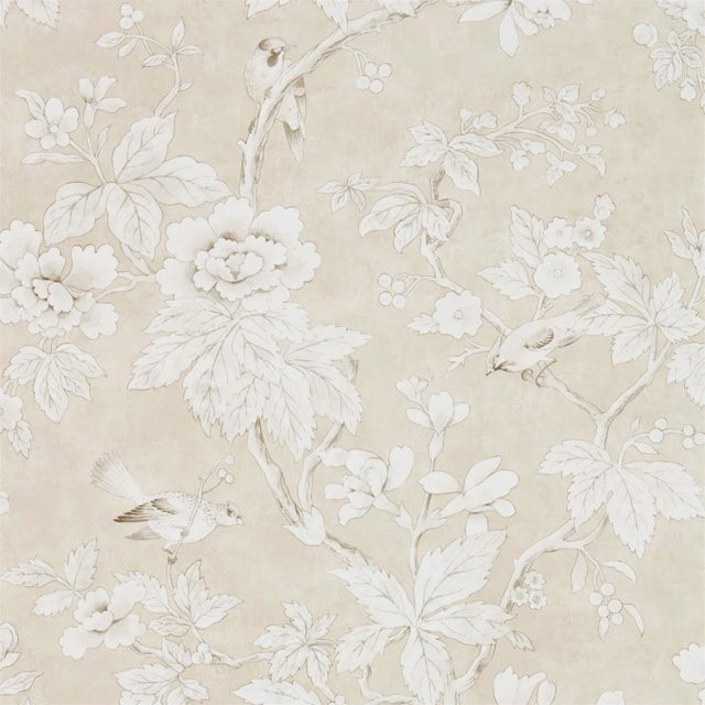 Sanderson Chiswick Grove Wallpaper in Linen For Sale