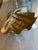 White and Gold Glazed Ceramic Shell, 1970s For Sale - Image 9 of 10