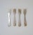 A beautiful set of four (4) Mother of Pearl caviar appetizer forks. Last image shows reverse side of shell. A beautiful...